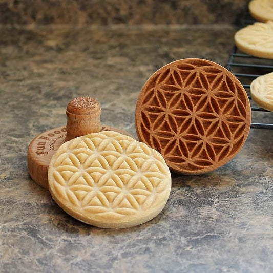 Wood Cookie Stamp, 2.5 Inch (Seed of Life CS-007)