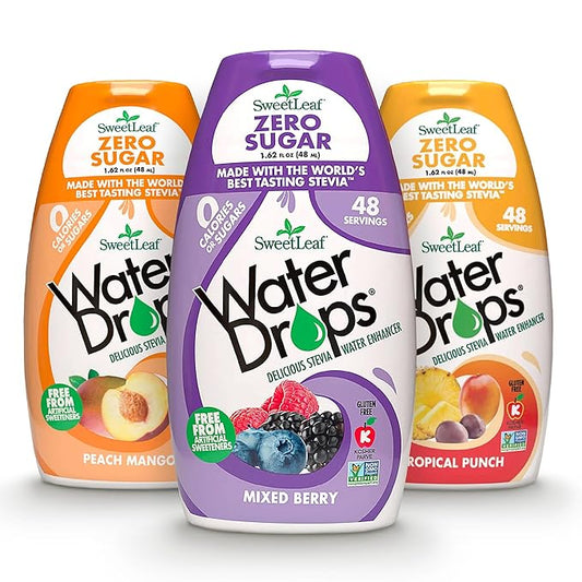 Sweetleaf Water Drops 1.62 fl oz (pack of 3) Variety