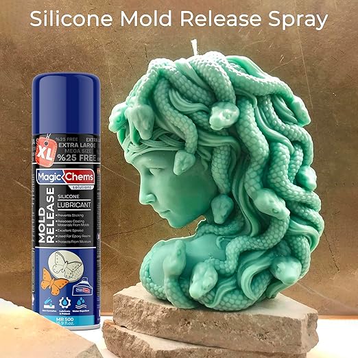 Silicone Mold Release Spray (500ml) - 24 Pack Mega Size for Epoxy Resin and Candle Molds