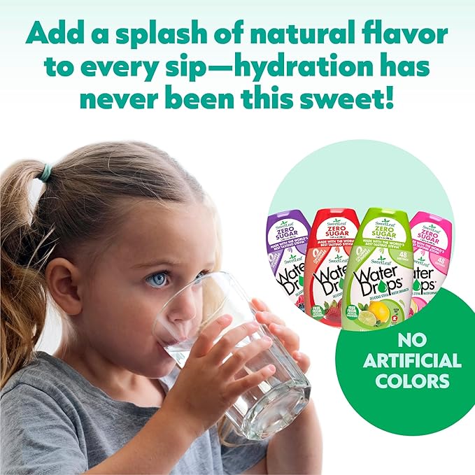 SweetLeaf Water Drops, Mixed Berry – Sugar-Free Water Enhancer Drops, Stevia & Monk Fruit Sweetener Water Flavoring, 1.62 Oz (Pack of 6)