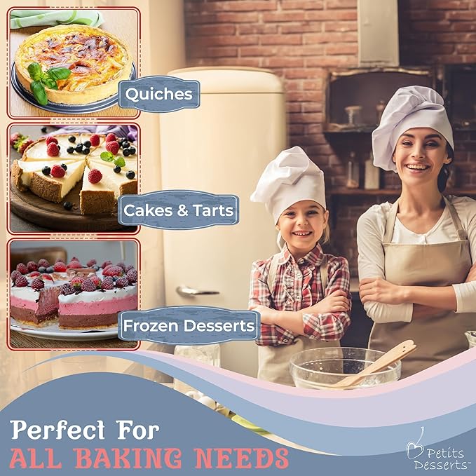 Spring Form Pan for Cheesecake, 4/7/9/11 Inch NONSTICK Cheesecake PanSet with CAKE SLICER and TESTER, Leakproof Springform Pan Set, 4 Spring Form Pans for Baking Compatible with INSTANT POT