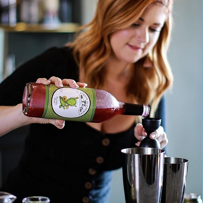 Liquid Alchemist Prickly Pear Syrup for Cocktails - Real Ingredients Make our Mixer Perfect for a Summer Cocktail and Margarita Mix - Vegan & Non-GMO (25 oz)