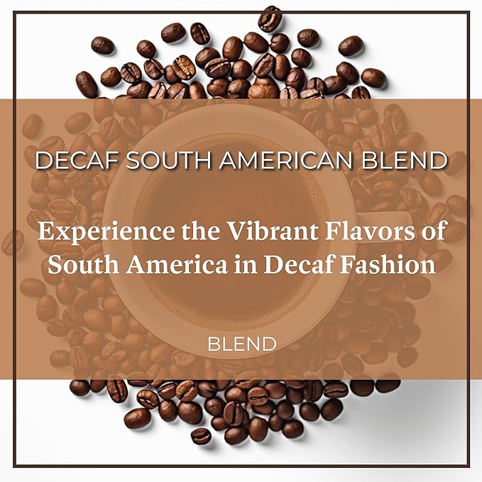 San Diego Coffee DECAF South American Blend, Medium Roast, Whole Bean Coffee, 16-Ounce Bag Café en grano tostado descafeinado