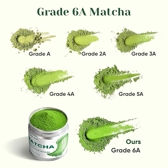 Venture Pal 100% Pure Premium Ceremonial Grade Matcha Powder, First Harvest Green Tea Powder - First Harvest, Vegan, Gluten-Free, No Additives, (30g/1.06oz）
