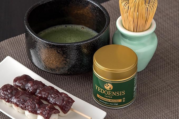 YEDOENSIS Premium Matcha - Organic Authentic Japanese Green Tea Matcha Powder, JAS Certified Organic Vegan Gluten-Free (40g)