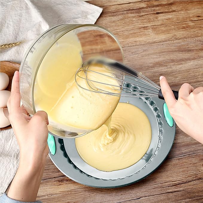 To encounter 30 in 1 Silicone Baking Set - 10 Silicone Baking Cake Pan, Baking Sheet, Donut Molds, Muffin Pan with Measuring Cups and Spoons Set