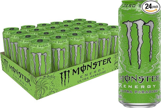 Monster Energy Ultra Paradise, Sugar Free Energy Drink, 16 Ounce (Pack of 24)
