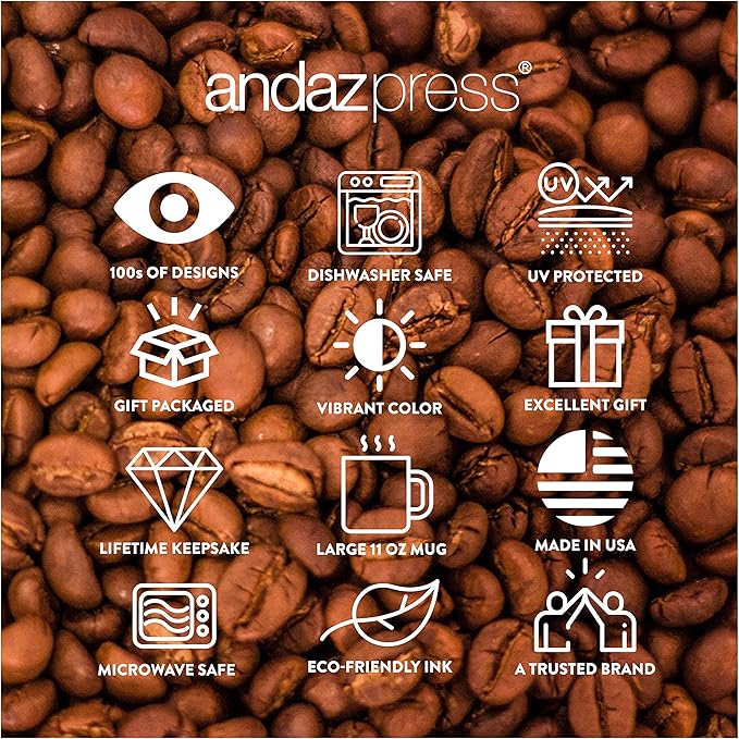 Andaz Press Funny Family 11oz. Coffee Mug Gift, Thank You For Being My Brother-In-Law, Punch In Face 1-Pack Christmas Birthday Drinking Cup Present Ideas