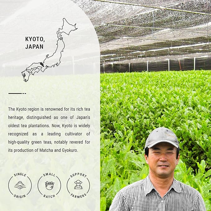 Senbird Premium Hojicha Powder - Japanese Roasted Matcha from Kyoto, Japan - Tea Powder in Airtight Tin (1.06oz/30g)