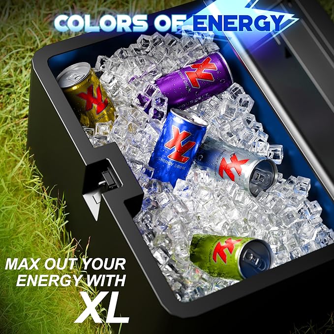 XL Energy Drinks Sugar Free 24 Pack - Sugar Free Energy Drinks with 80mg Caffeine plus Taurine & B Vitamins - Improve Performance with Zero Sugar Energy Drinks, XL Suagr Free Low Calories Drinks & Beverages