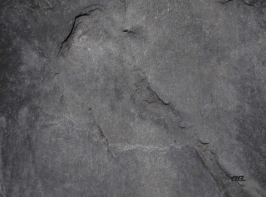 Rogue River Tactical Dark Gray Stone Textured Marble Art Kitchen Glass Cutting Board Modern Decorative Gift Abstract Wavy Contrast Design