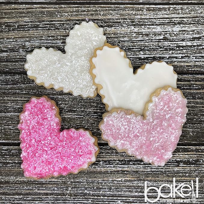 BAKELL Soft Pink Edible Glitter, 25 Grams | TINKER DUST Edible Glitter | KOSHER Certified | 100% Edible Glitter | Cakes, Cupcakes, Cake Pops, Drinks, Dessert Vegan Glitter & Dusts (25g, Soft Pink)